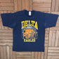 Delta Eagles 1997 Final Four Graphic Tee | Size X-Large | Vintage 1990s High School Basketball Blue T-Shirt |