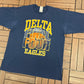 Delta Eagles 1997 Final Four Graphic Tee | Size X-Large | Vintage 1990s High School Basketball Blue T-Shirt |
