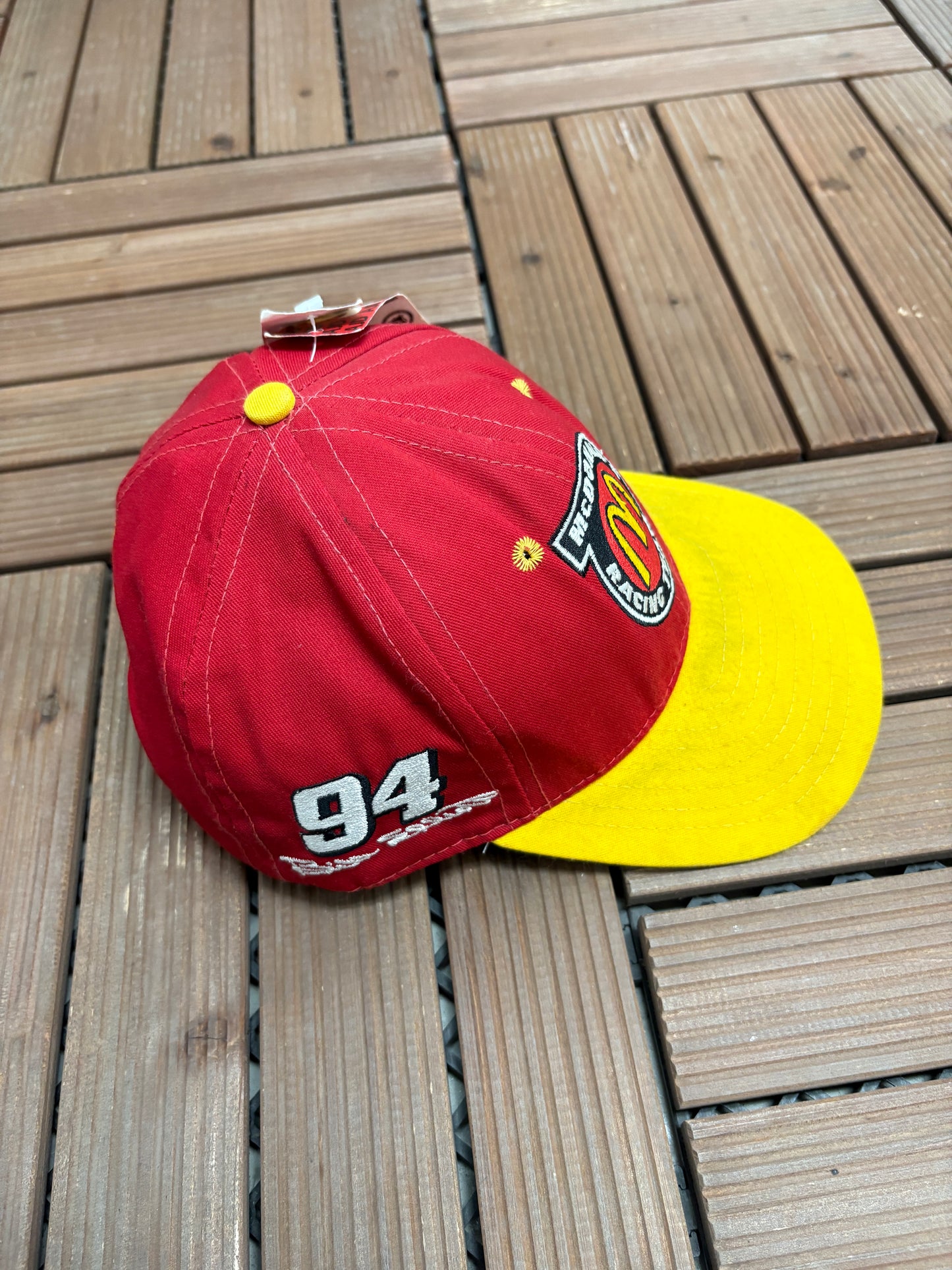 McDonald's Racing Team Bill Elliot NASCAR Hat | Snap Back | Vintage 1990s Racing Red Cap |