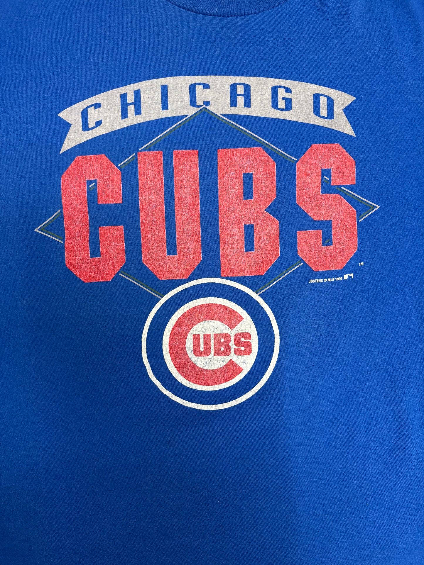 Chicago Cubs Graphic Tee | Size XX-Large | Vintage 1990s MLB Baseball Blue T-Shirt |