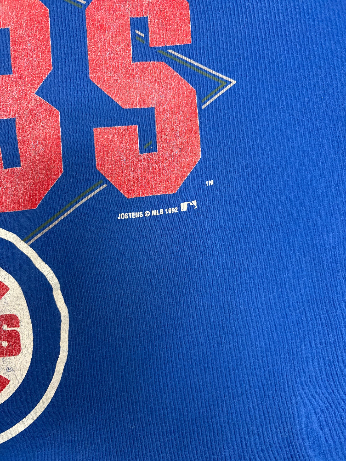 Chicago Cubs Graphic Tee | Size XX-Large | Vintage 1990s MLB Baseball Blue T-Shirt |