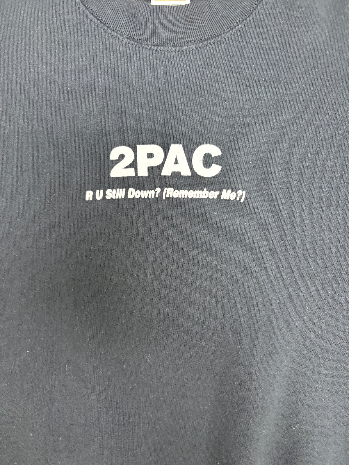 2Pac R U Still Down? Graphic Sweater | Size Large | Vintage 1990s Promotional Black Sweater |