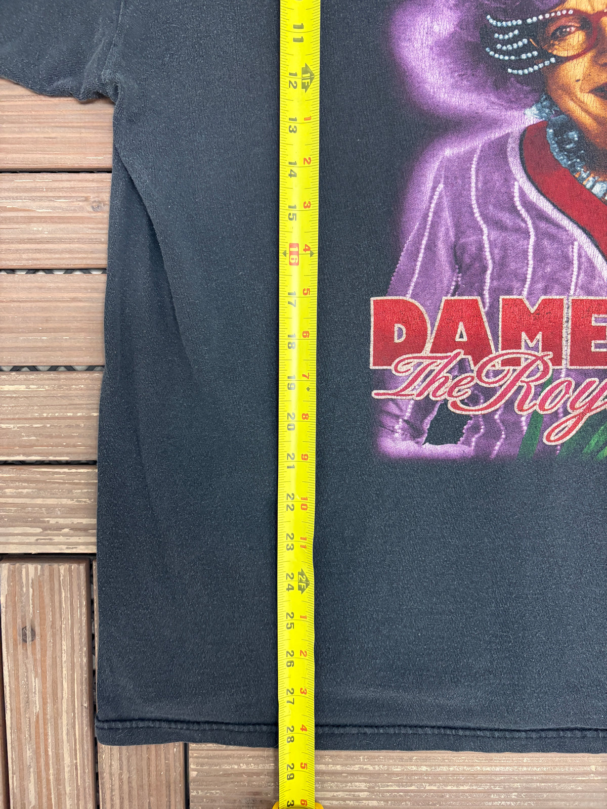 Dame Edna The Royal Tour Graphic Tee | Size XX-Large | Vintage 1990s Promotional Musical Black T-Shirt |
