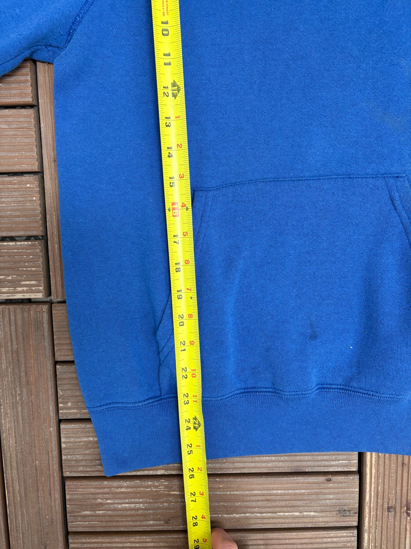 Soffe Sweats Blank Blue Hoodie | Size Large | Vintage 1980s Blank Blue Sweatshirt |