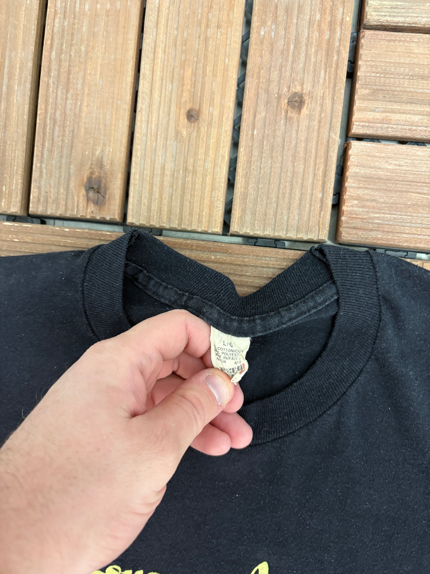 John Mellencamp The Lonesome Jubilee Graphic Tee | Size Large | Vintage 1980s Rock Music Black T-Shirt |