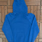 Soffe Sweats Blank Blue Hoodie | Size Large | Vintage 1980s Blank Blue Sweatshirt |