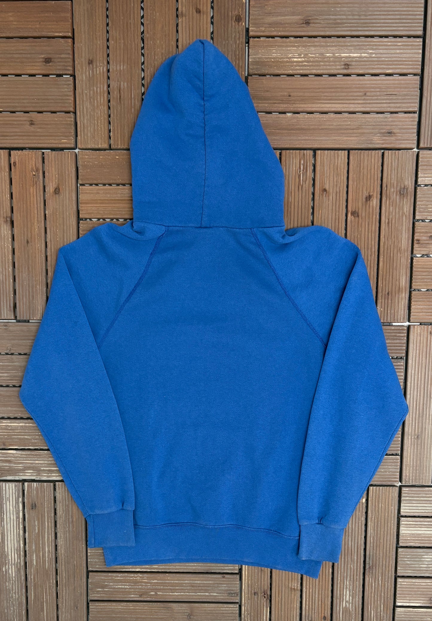 Soffe Sweats Blank Blue Hoodie | Size Large | Vintage 1980s Blank Blue Sweatshirt |