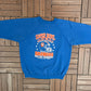 Denver Broncos Super Bowl XXII Graphic Crewneck | Size XX-Large | Vintage 1980s NFL Football Blue Sweater |