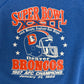 Denver Broncos Super Bowl XXII Graphic Crewneck | Size XX-Large | Vintage 1980s NFL Football Blue Sweater |