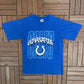 Indianapolis Colts Graphic Tee | Size Large | Vintage 1990s NFL Football Blue T-Shirt |