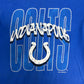 Indianapolis Colts Graphic Tee | Size Large | Vintage 1990s NFL Football Blue T-Shirt |