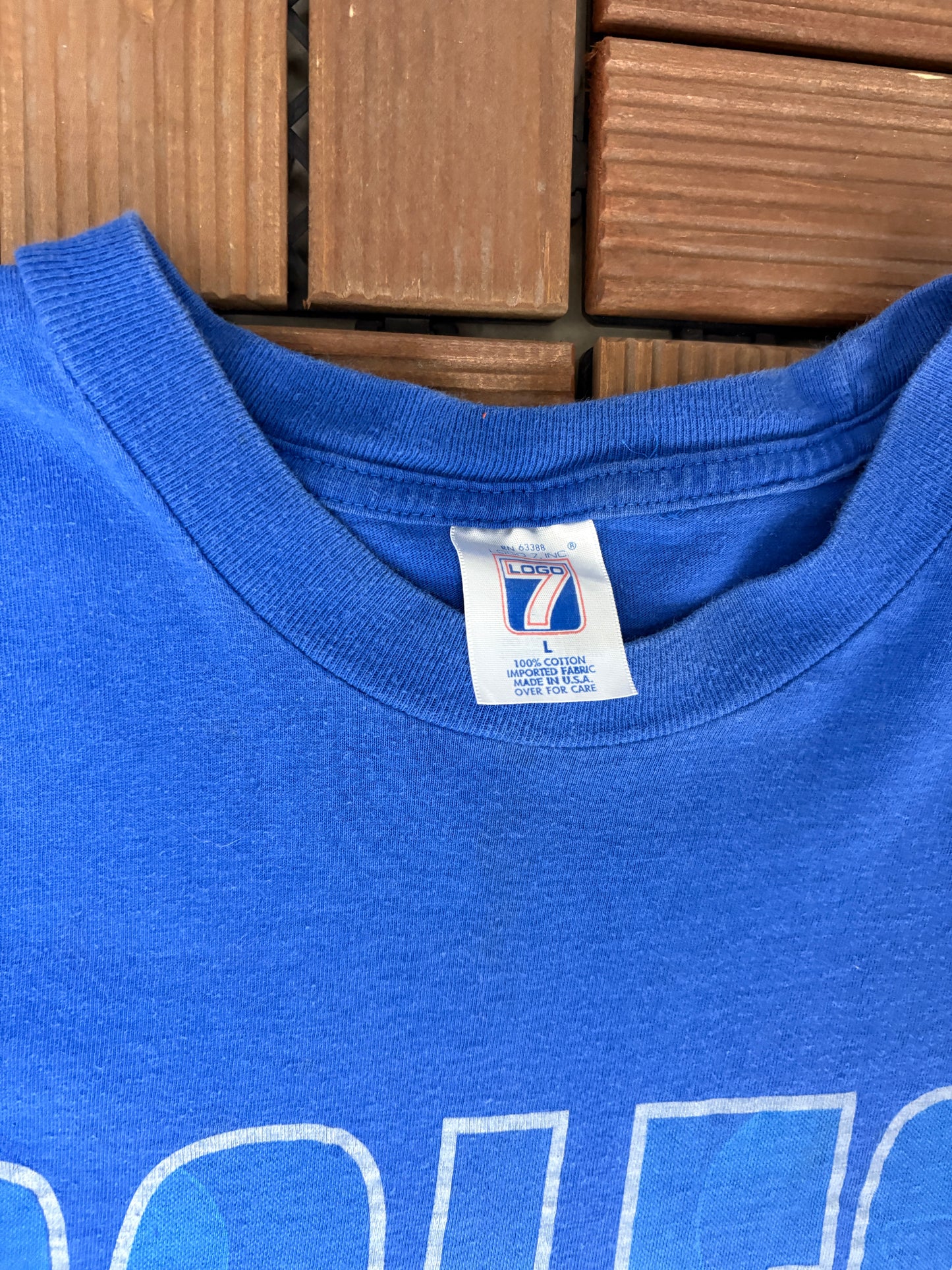 Indianapolis Colts Graphic Tee | Size Large | Vintage 1990s NFL Football Blue T-Shirt |