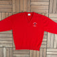 St. Andrews The Old Course Graphic Sweater | Size Large | Vintage 1980s Golf Red Sweater |