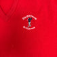 St. Andrews The Old Course Graphic Sweater | Size Large | Vintage 1980s Golf Red Sweater |