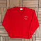 St. Andrews The Old Course Graphic Sweater | Size Large | Vintage 1980s Golf Red Sweater |