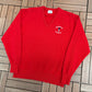 St. Andrews The Old Course Graphic Sweater | Size Large | Vintage 1980s Golf Red Sweater |
