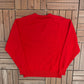 St. Andrews The Old Course Graphic Sweater | Size Large | Vintage 1980s Golf Red Sweater |