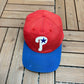 Philadelphia Phillies Embroidered Hat | Snap Back | Vintage 1990s MLB Baseball Red Cap |