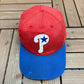 Philadelphia Phillies Embroidered Hat | Snap Back | Vintage 1990s MLB Baseball Red Cap |