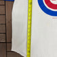 Chicago Cubs Graphic Tee | Size Large | Vintage 2000s MLB Baseball White 3/4 Sleeve Shirt |