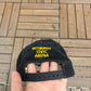 Pittsburgh Penguins Embroidered Graphic Hat | Snap Back | Vintage 1990s NHL Hockey Black Cap |