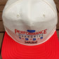 Ford Performance Overdrive 1995 Graphic Hat | Snap Back | Vintage 1990s Racing White Cap |