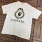 Caesars Palace Las Vegas Graphic Tee | Size X-Large | Vintage 1990s Promotional White Tee |