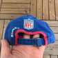 New York Giants Embroidered Graphic Hat | Strap Back With Clasp | Vintage 2000s NFL Football Blue Cap |