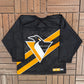 Pittsburgh Penguins Hockey Jersey | Size Youth Small/Medium | Vintage 1990s Black Hockey CCM Jersey |
