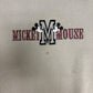 Mickey Mouse Embroidered Graphic Crewneck | Size X-Large | Vintage 2000s Disney Promotional Beige Sweater |
