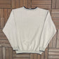 Mickey Mouse Embroidered Graphic Crewneck | Size X-Large | Vintage 2000s Disney Promotional Beige Sweater |