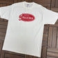 Miller High Life Beer Graphic Tee | Size X-Large | Vintage 2000s White Alcohol Promotional T-Shirt |
