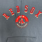 Boston Red Sox Embroidered Graphic Hoodie | Size Large | Vintage 2000s MLB Baseball Blue Sweater |