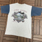 Luray Caverns, Virginia Graphic Tee | Size Large | Vintage 1990s Tourist Grey T-Shirt |