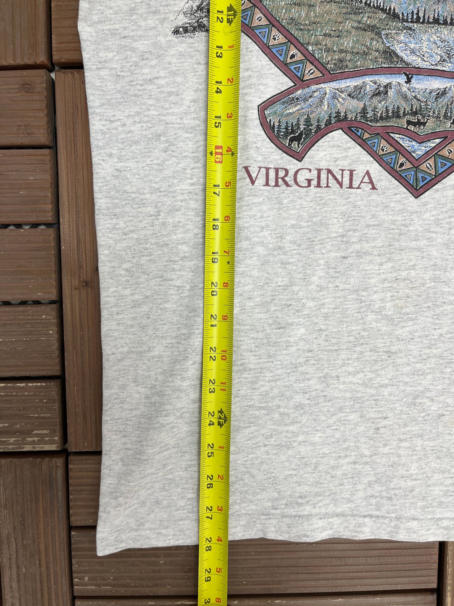 Luray Caverns, Virginia Graphic Tee | Size Large | Vintage 1990s Tourist Grey T-Shirt |