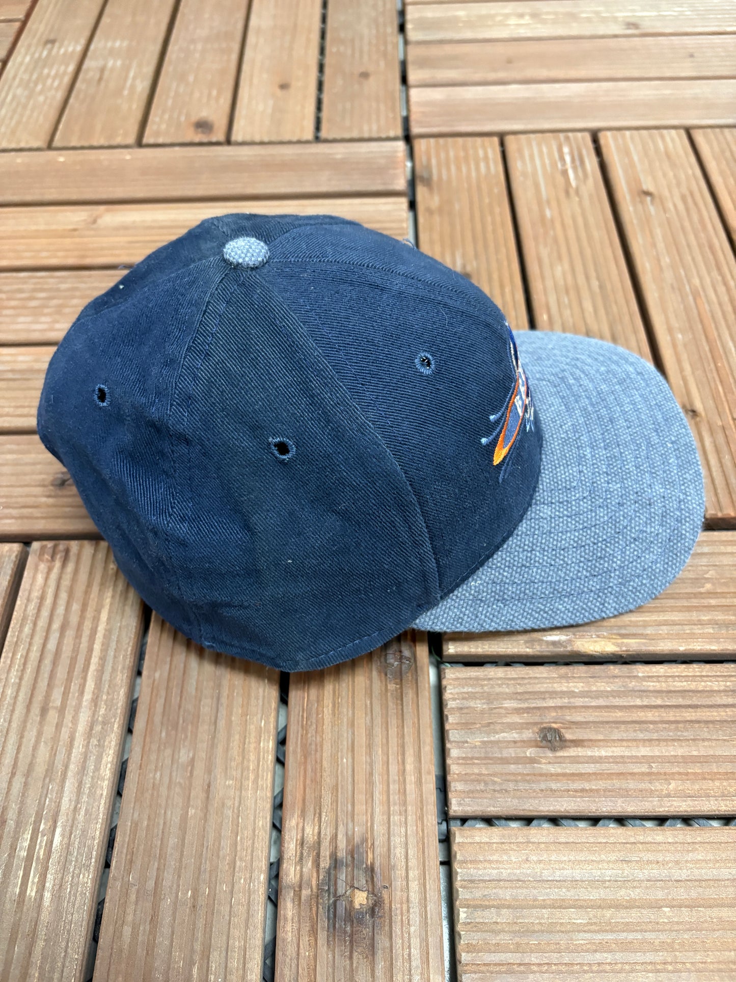 Denver Broncos Embroidered Graphic Hat | Snap Back | Vintage 1990s NFL Football Blue Cap |