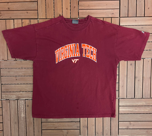 Virginia Tech Hokies Graphic Tee | Size XX-Large | Vintage 2000s College Sports Red T-Shirt |