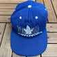 Toronto Maple Leafs Embroidered Graphic Hat | Cinch Back | Vintage 1990s NHL Hockey Blue Cap |