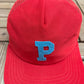 Philadelphia Phillies Graphic Hat | Snap Back | Vintage 1990s Made in USA New Era Red Cap |