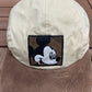 Mickey Mouse Embroidered Graphic Hat | One Size | Vintage 1990s Disney Promotional Beige Cap |