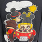 Mickey & Minnie Mouse Graphic Crewneck | Size Small | Vintage 1990s Promotional Cartoon Black Sweatshirt |