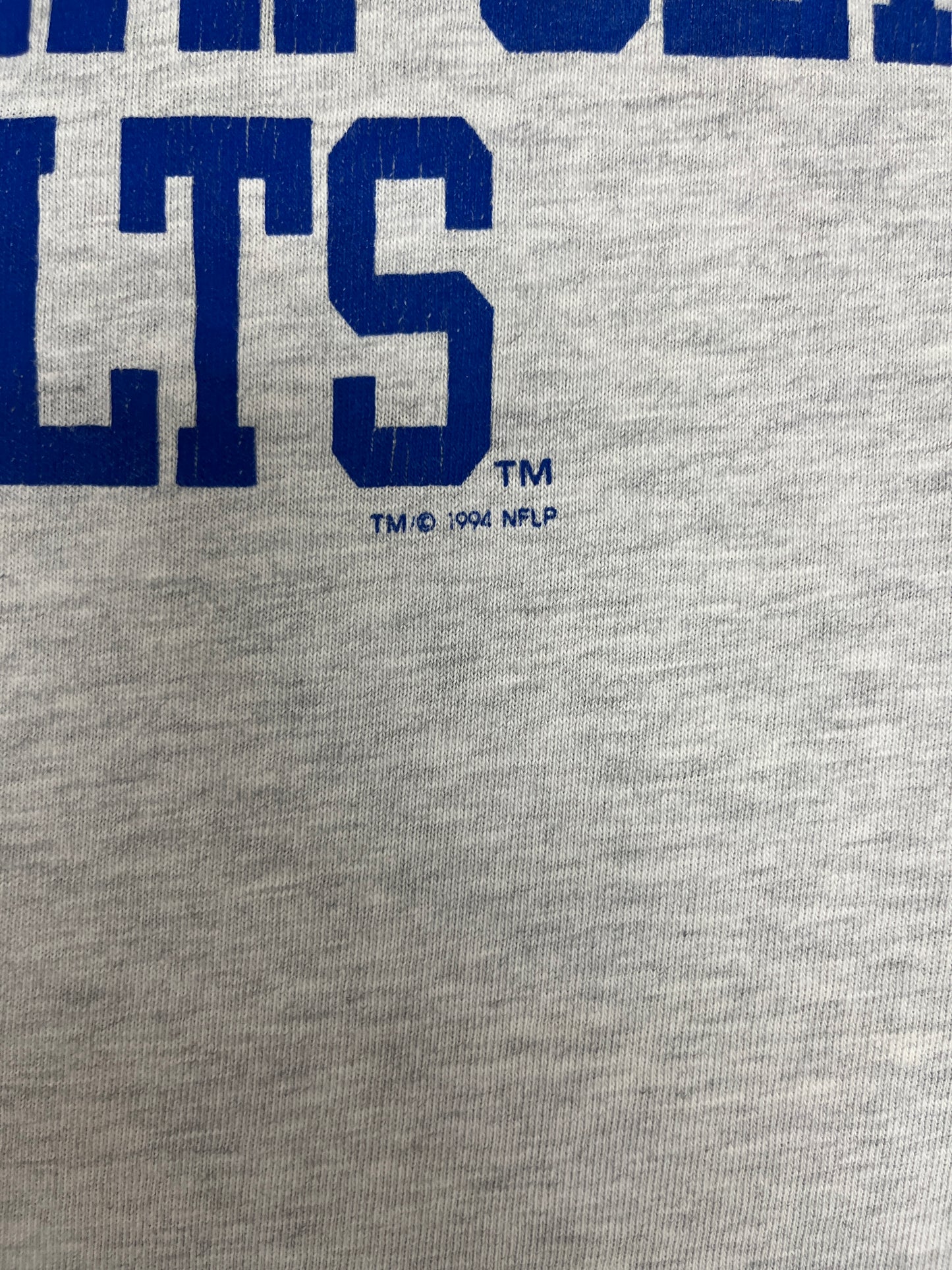 Indianapolis Colts Graphic Tee | Size X-Large | Vintage 1990s NFL Football Grey T-Shirt |