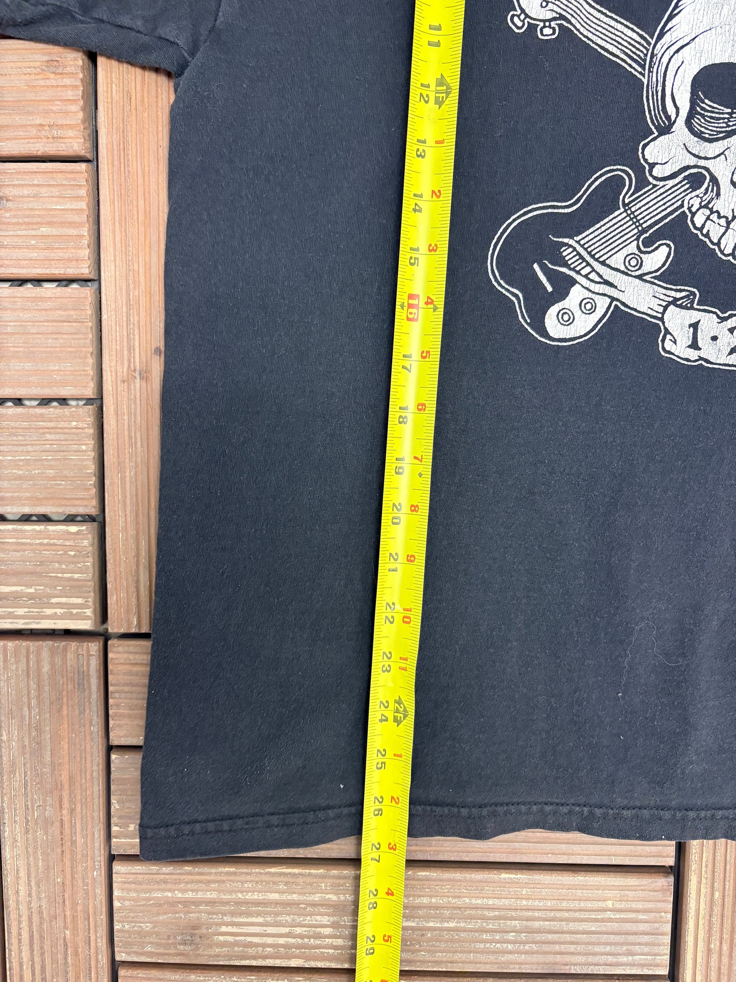 Ramones Gabba Gabba Hey Graphic Tee | Size X-Large | Vintage 2000s Rock Band Black T-Shirt |