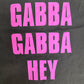 Ramones Gabba Gabba Hey Graphic Tee | Size X-Large | Vintage 2000s Rock Band Black T-Shirt |