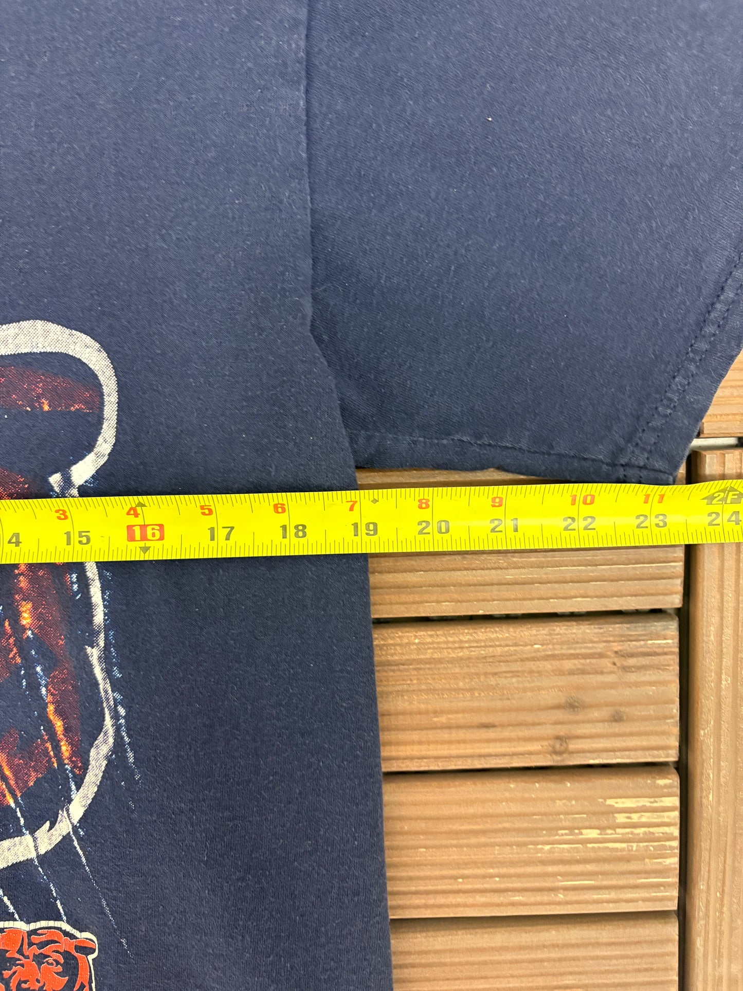 Chicago Bears Graphic Tee | Size Medium | Vintage 1990s NFL Football Blue T-Shirt |