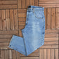 Mecca Blue Denim Carpenter Jeans | Size 38 x 30 | Vintage 2000s Branded Workwear Blue Jeans |