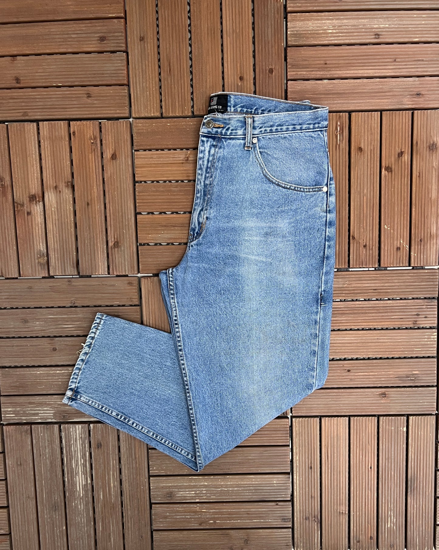 Mecca Blue Denim Carpenter Jeans | Size 38 x 30 | Vintage 2000s Branded Workwear Blue Jeans |