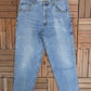 Mecca Blue Denim Carpenter Jeans | Size 38 x 30 | Vintage 2000s Branded Workwear Blue Jeans |