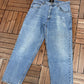 Mecca Blue Denim Carpenter Jeans | Size 38 x 30 | Vintage 2000s Branded Workwear Blue Jeans |