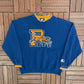 Pitt Panthers Stitched Graphic Crewneck | Size X-Large | Vintage 1990s Starter College Blue Sweater |